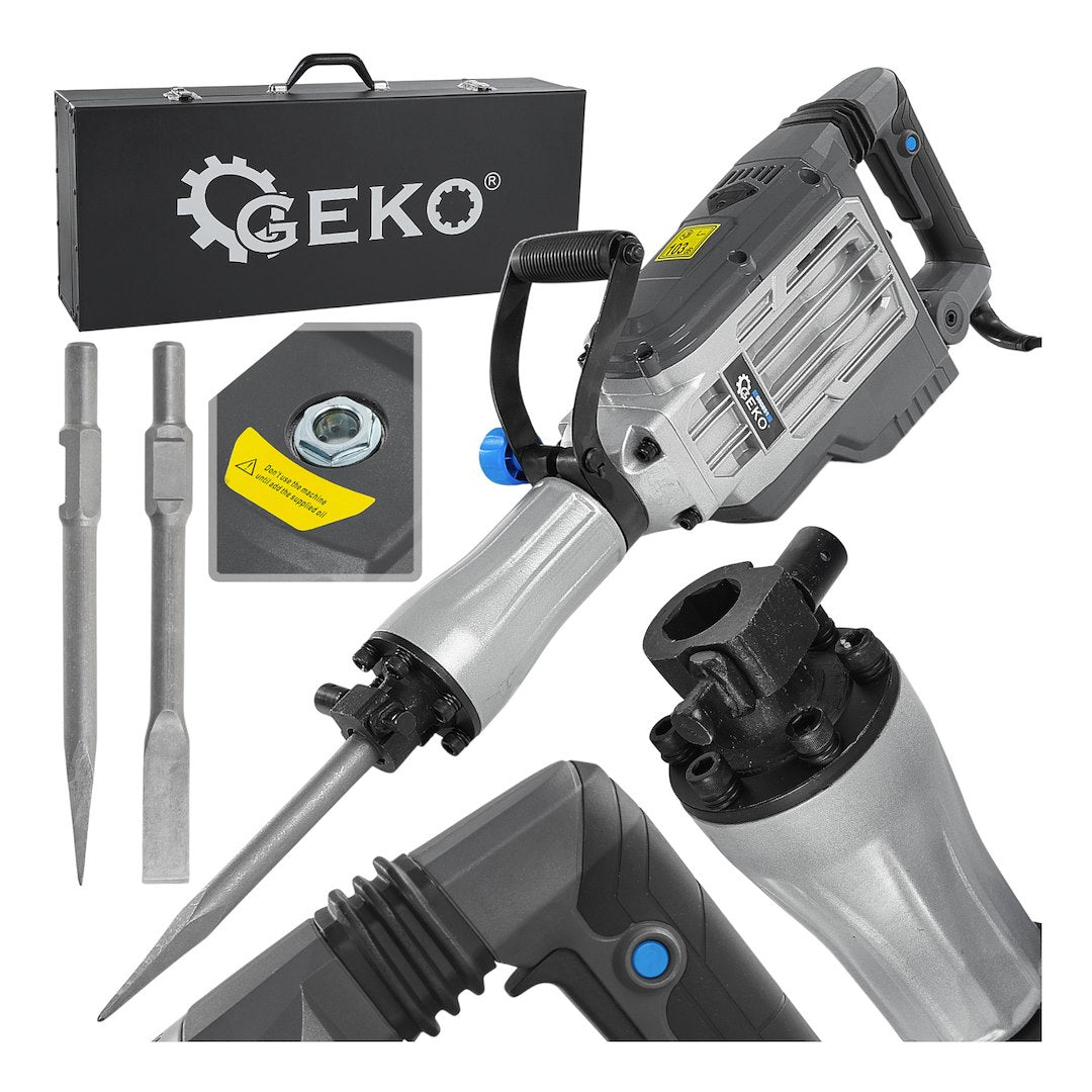 Ciocan demolator cu accesorii, 1700 W, 65 J, Geko G80851