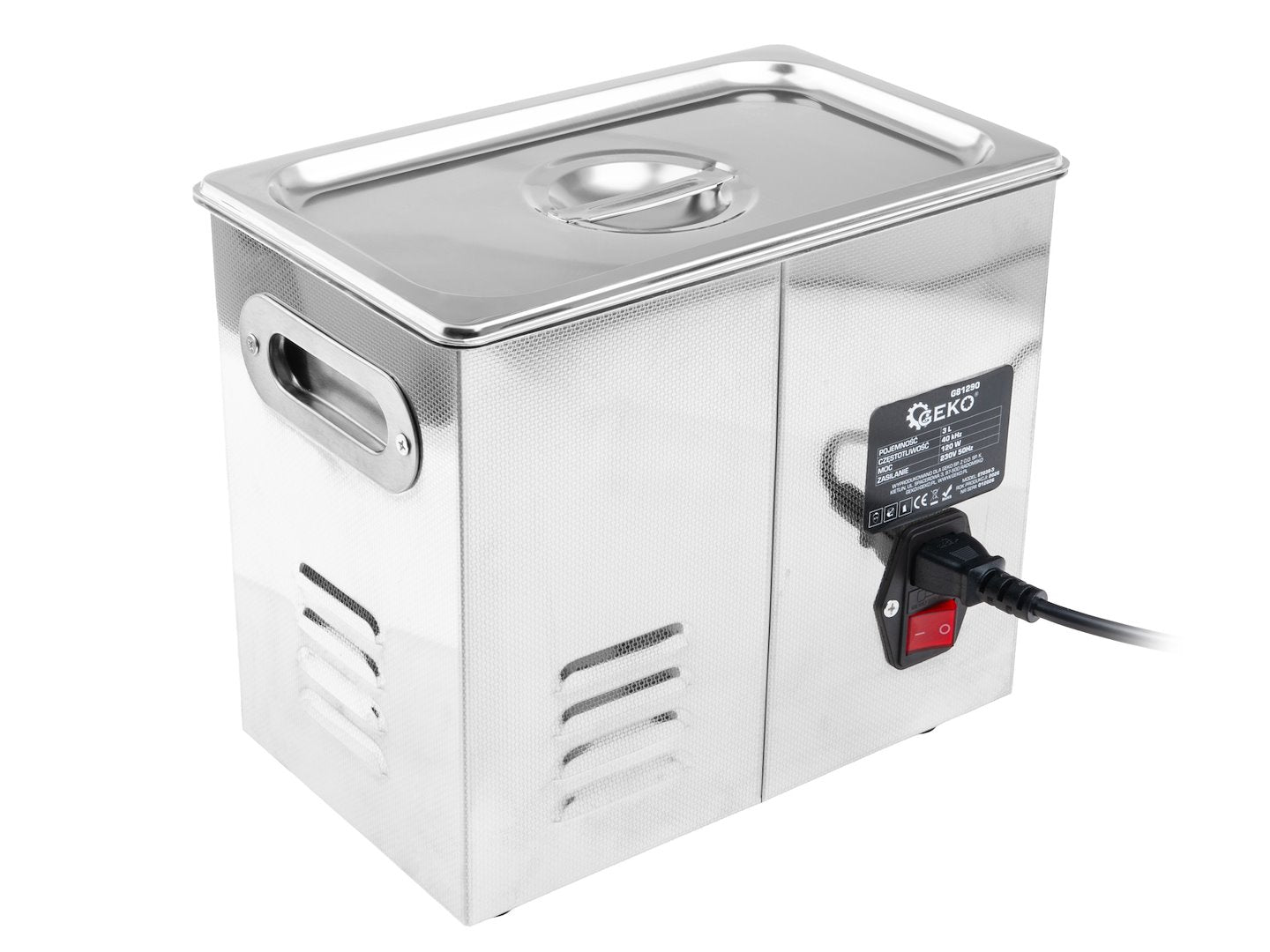Aparat de curatare cu ultrasunete, 120 W, capacitate 3 l, Geko G81290