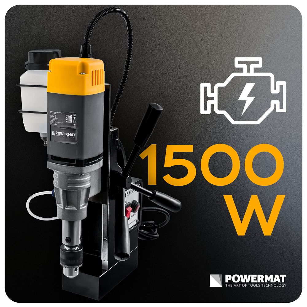 Statie de gaurit verticala cu magnet PM-WM-1500M, 1500 W, Powermat PM1456