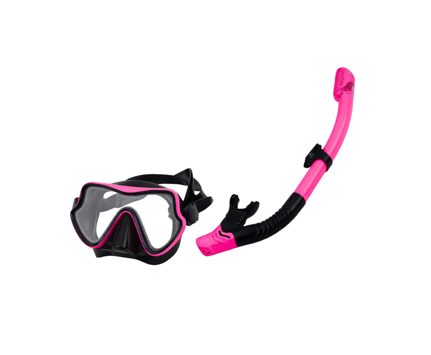 Set pentru snorkeling, negru / roz, S/M, Lean 30665
