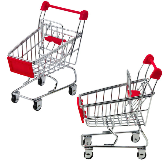 Mini carucior metalic de jucarie, 13 x 10 x 8.5 cm, Lean 14302