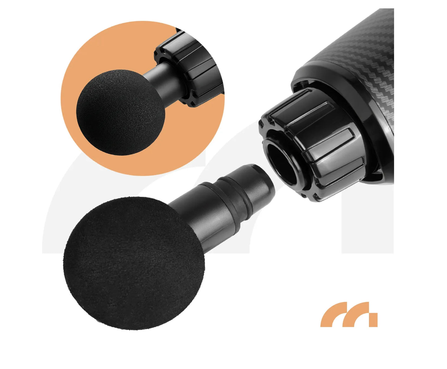 Pistol de masaj cu 10 capete interschimbabile, afisaj LCD, 20 viteze, MalTec 113858