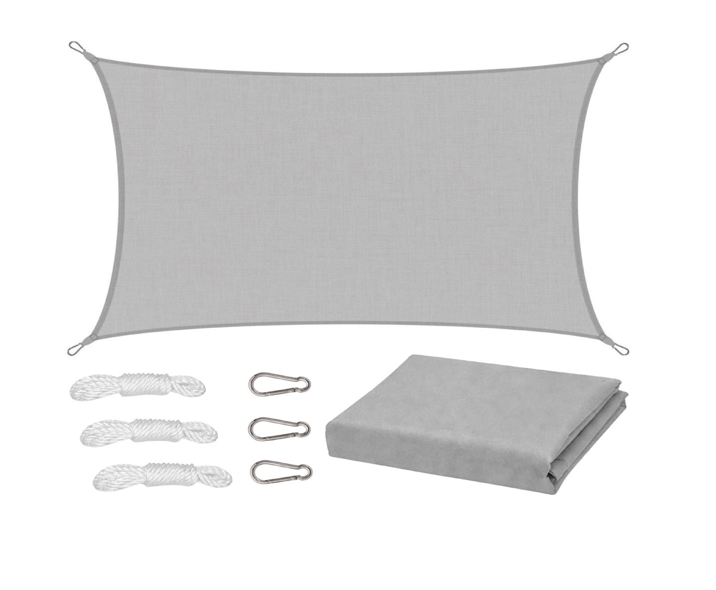 Umbrar de gradina dreptunghiular, gri, 300 x 400 cm, Lean 29248