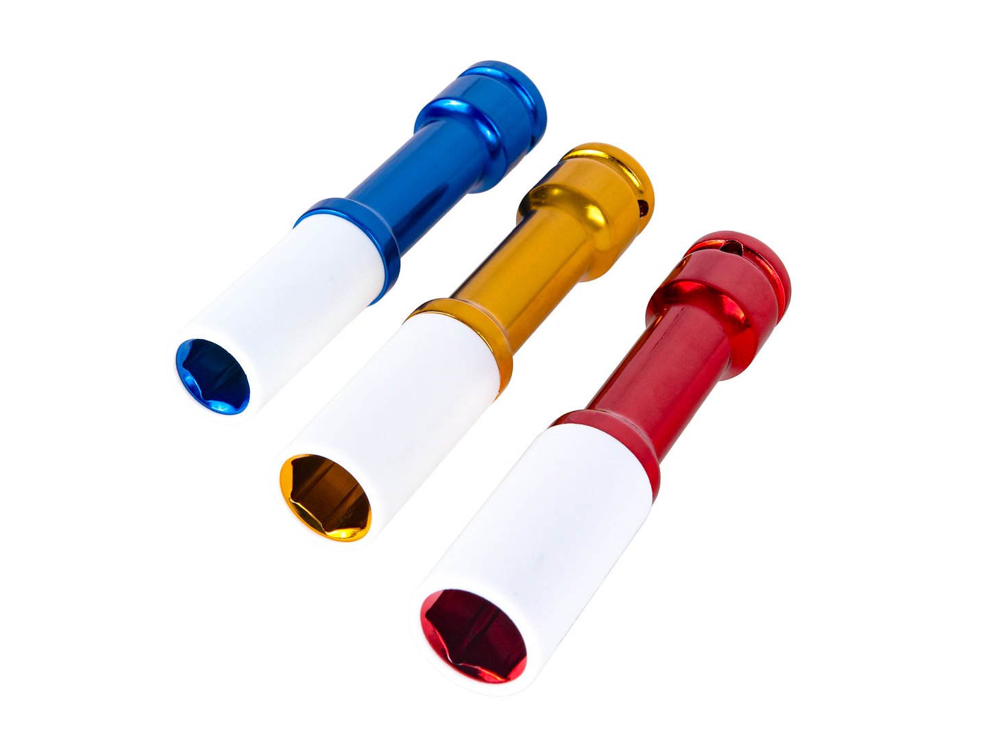 Set 3 chei tubulare de impact pentru jante, 17 mm, 19 mm, 21 mm, Geko G10509