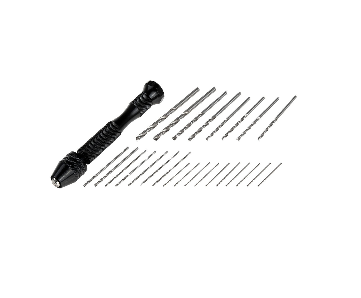 Mini bormasina manuala cu set 25 burghie HSS, Geko G30076