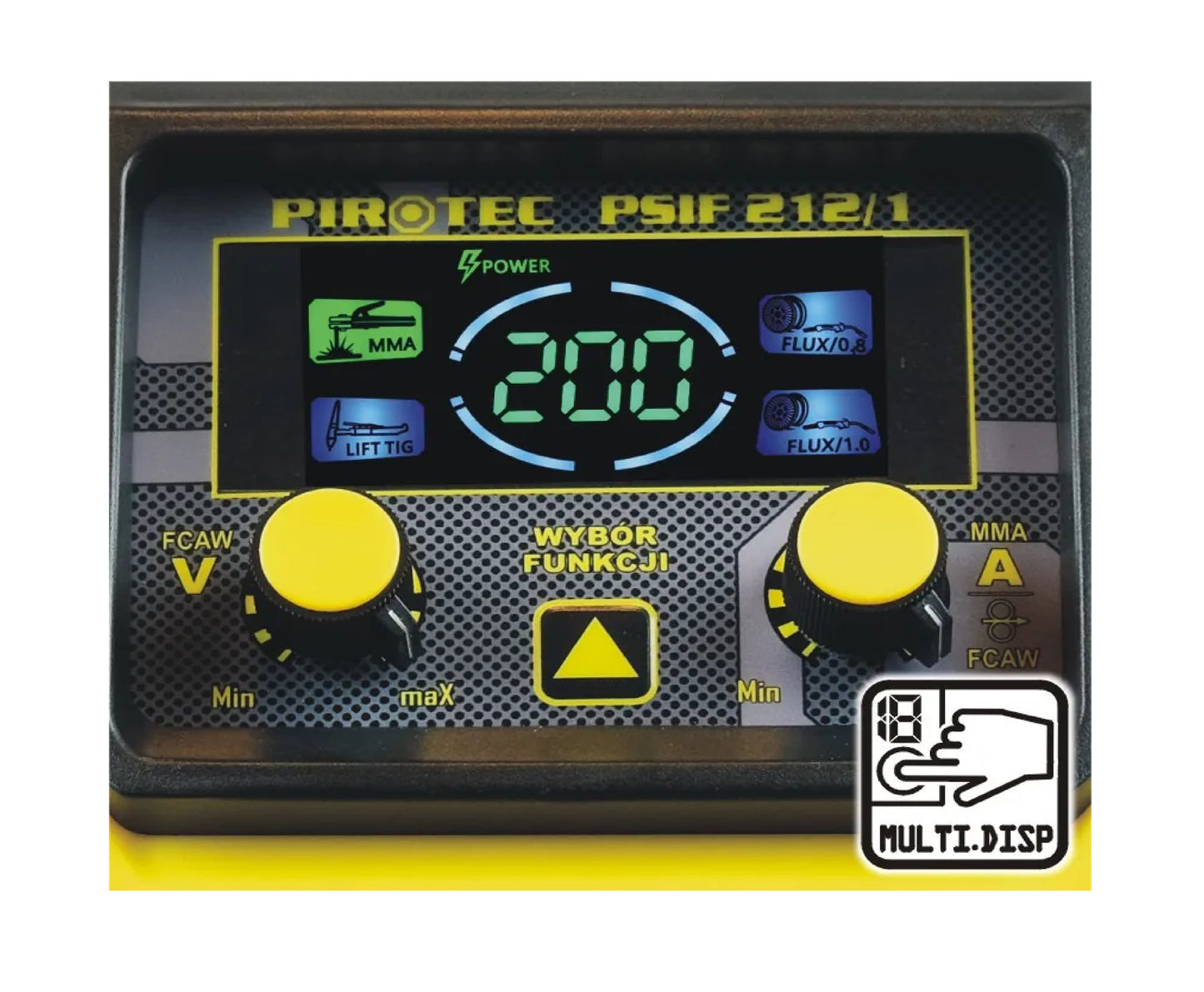 Aparat de sudura semiautomat Pirotec PSIF 212 / 1 FCAW / MMA / TIG lift, Harder HD1026