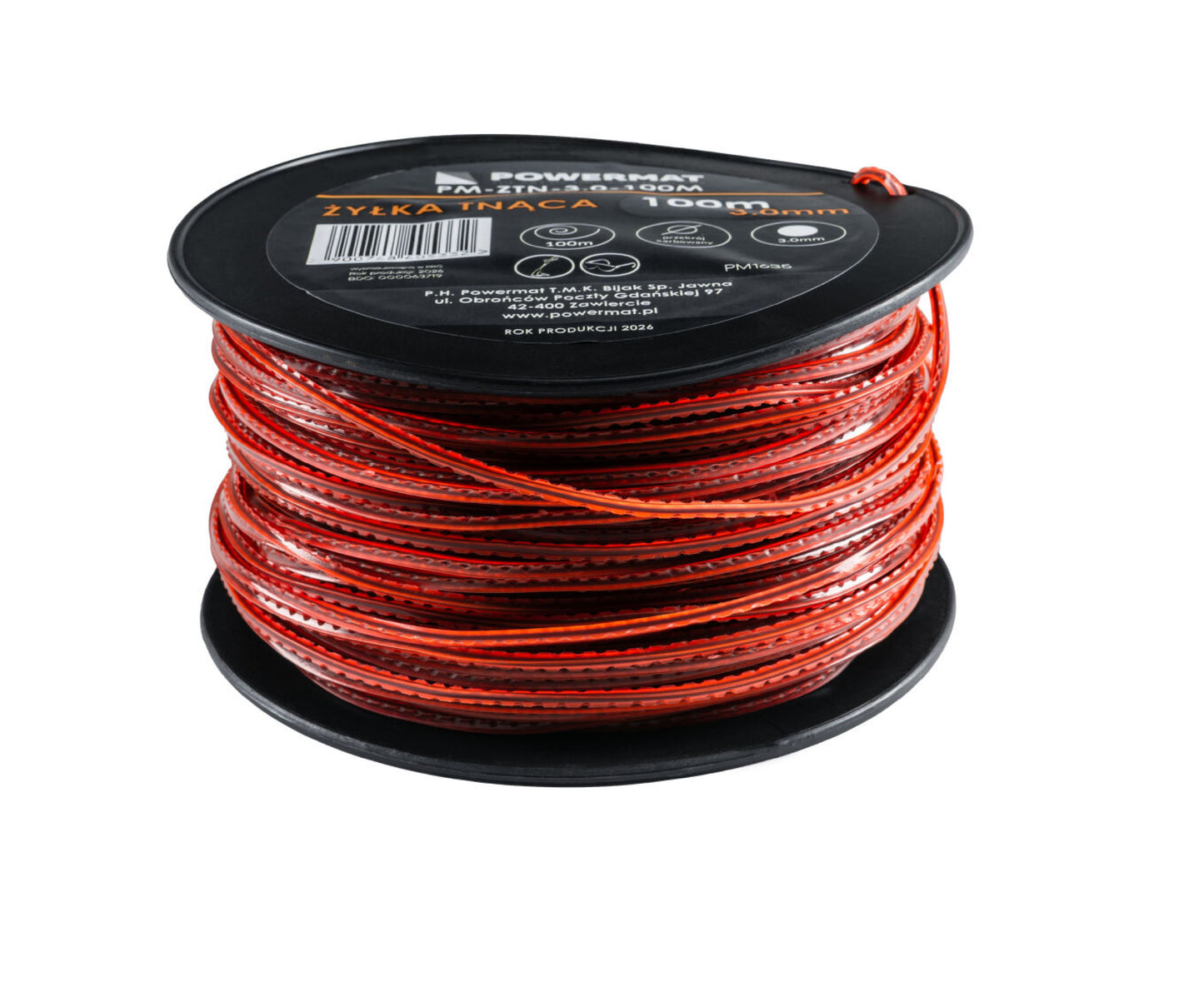 Fir patrat pentru motocoasa PM-ZTN-3.0-100M, 100 m, Powermat PM1635