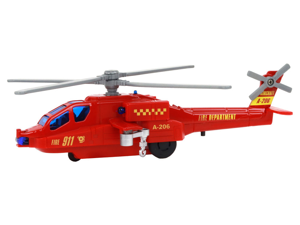 Elicopter cu efecte sonore si luminoase, 19 x 7 x 7 cm, Lean 16531