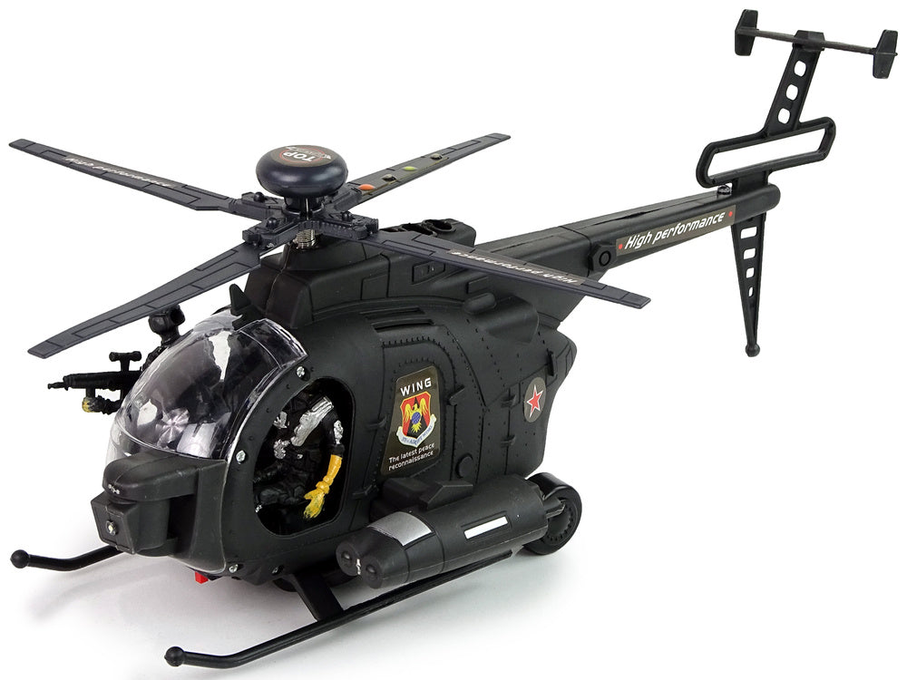 Elicopter militar, negru, Lean 12421