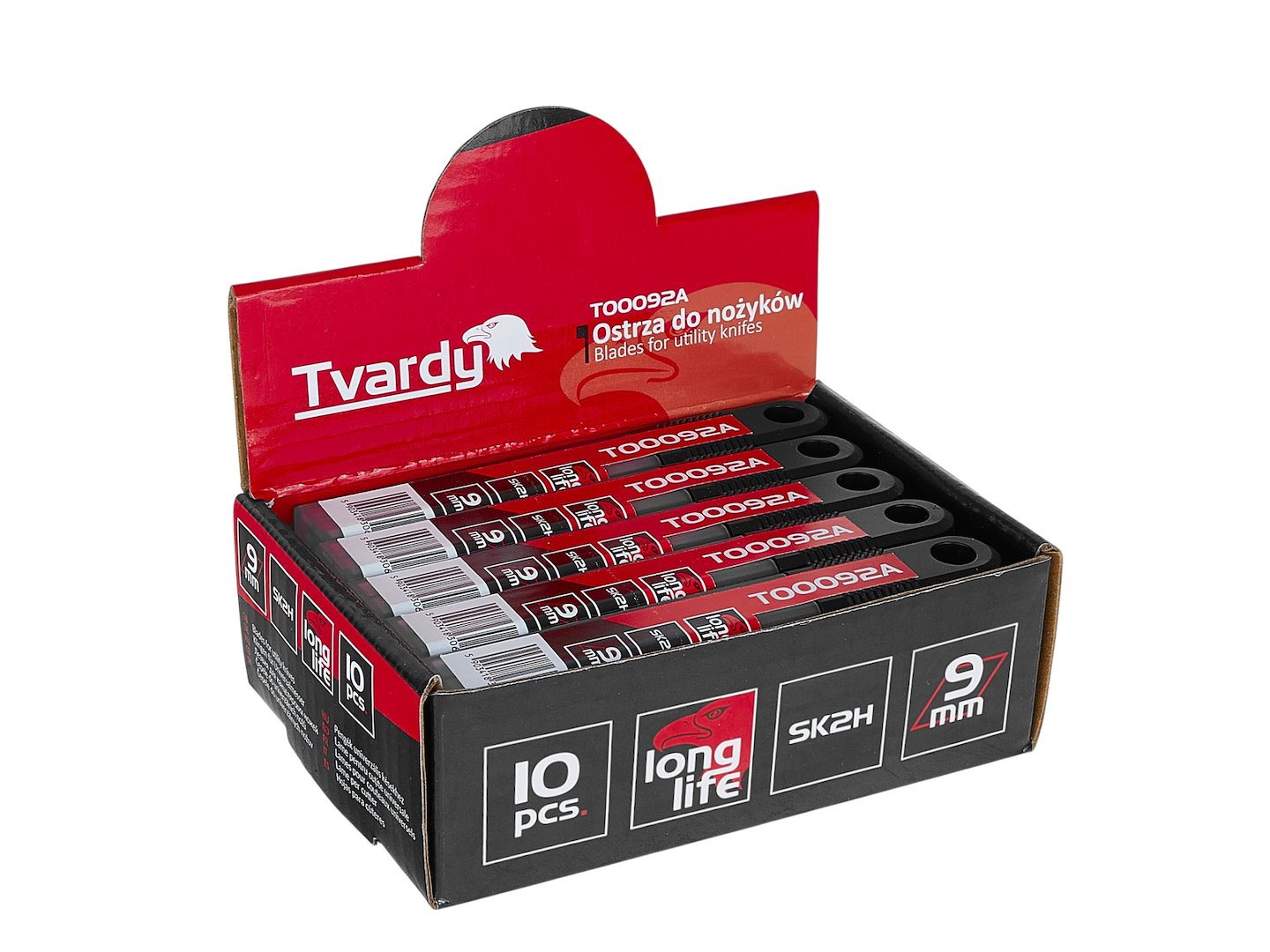 Set 20 seturi lame pentru cutter, 80x9x0.4mm SK2H, 10 bucati, Tvardy T00092A
