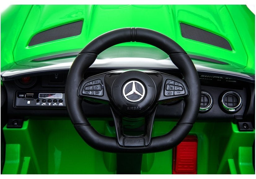 Masina electrica Mercedes GTR, verde, Lean 3868