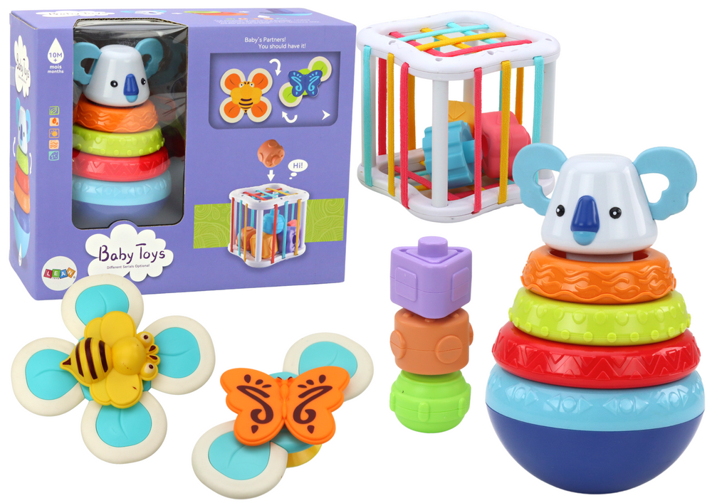 Set jucarii interactive bebelusi, 28 x 23 x 13 cm, multicolor, Lean 17700