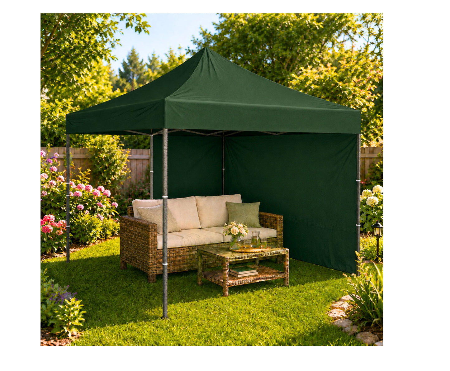 Pavilion de gradina, verde, 3 x 3 m, Lean 29330