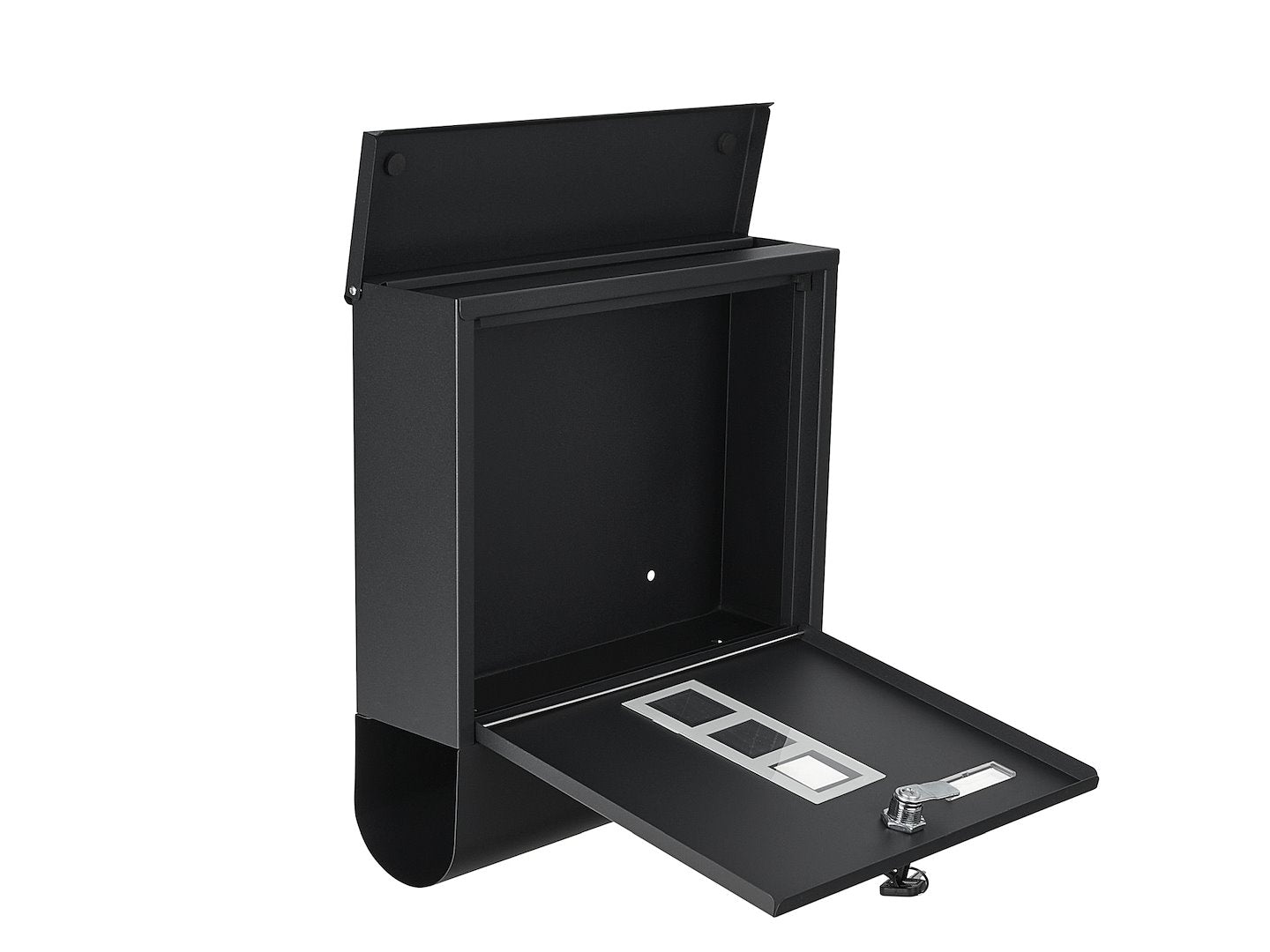 Cutie postala, 34 x 30.7 x 10 cm, negru, Geko G10923