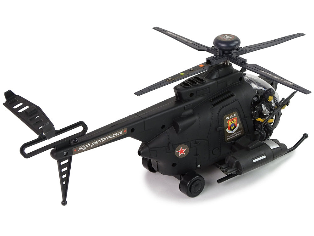 Elicopter militar, negru, Lean 12421