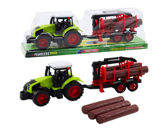 Tractor cu remorca HDS pentru transportul lemnului, 37 x 11 x 9 cm, Lean 24796