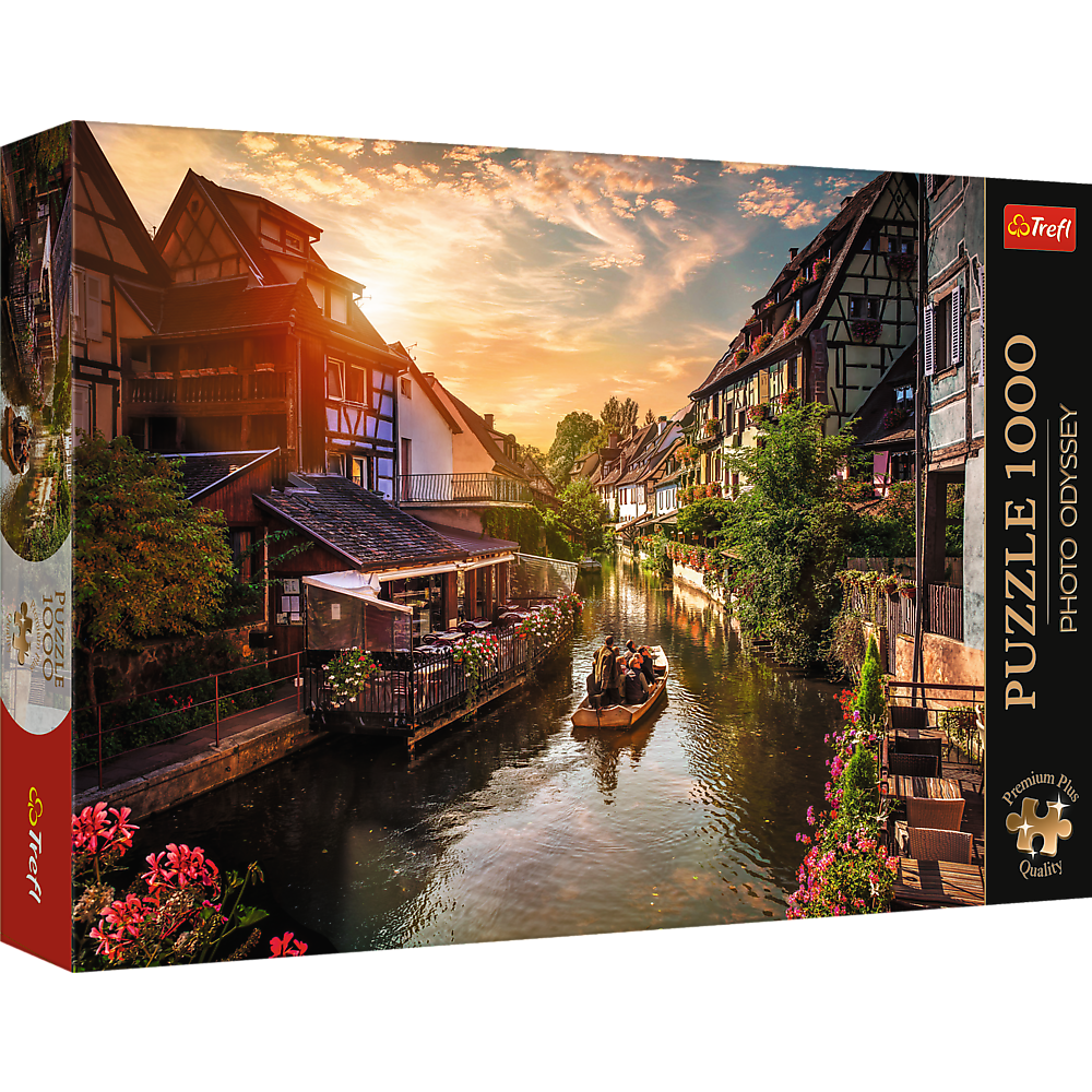 Puzzle Premium Plus - Mica Venetie din Colmar - Franta, 1000 piese, Lean 27828