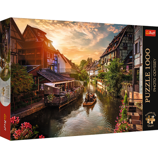 Puzzle Premium Plus - Mica Venetie din Colmar - Franta, 1000 piese, Lean 27828
