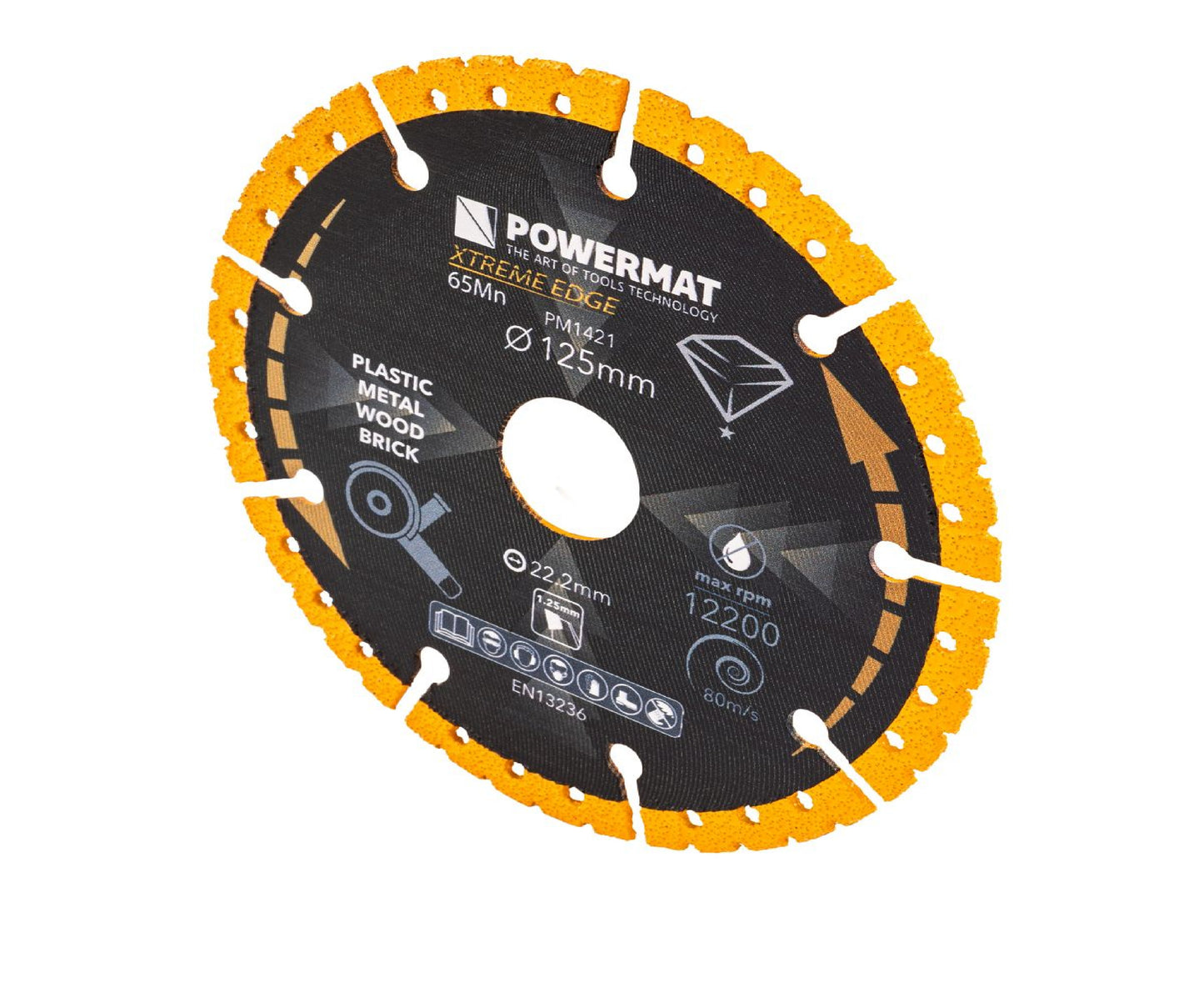 Disc diamantat universal  PM-TDCS-1252T, 125 mm, Powermat PM1421