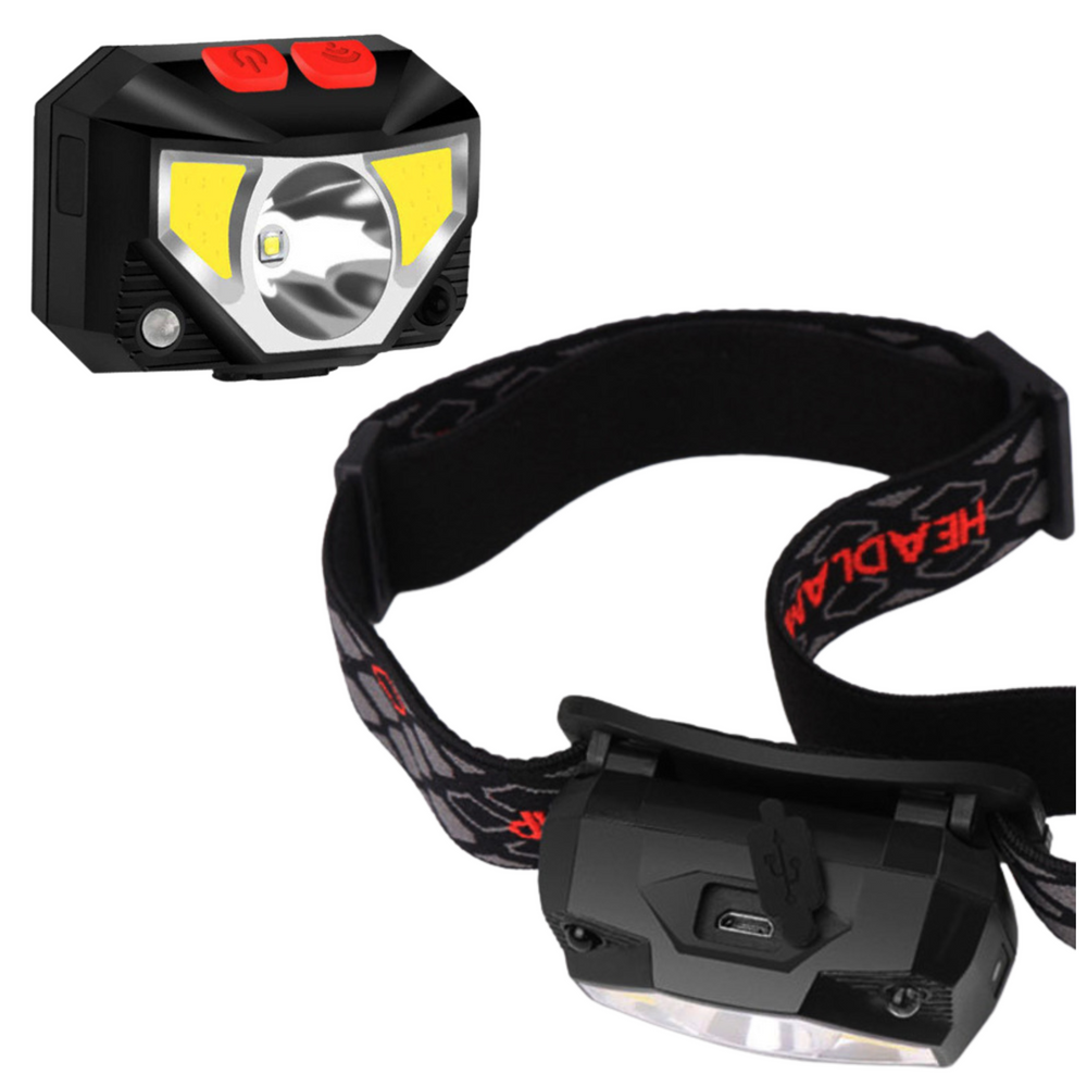 Lanterna de cap LED cu senzor de miscare, 6 moduri de iluminare, Lean 21015