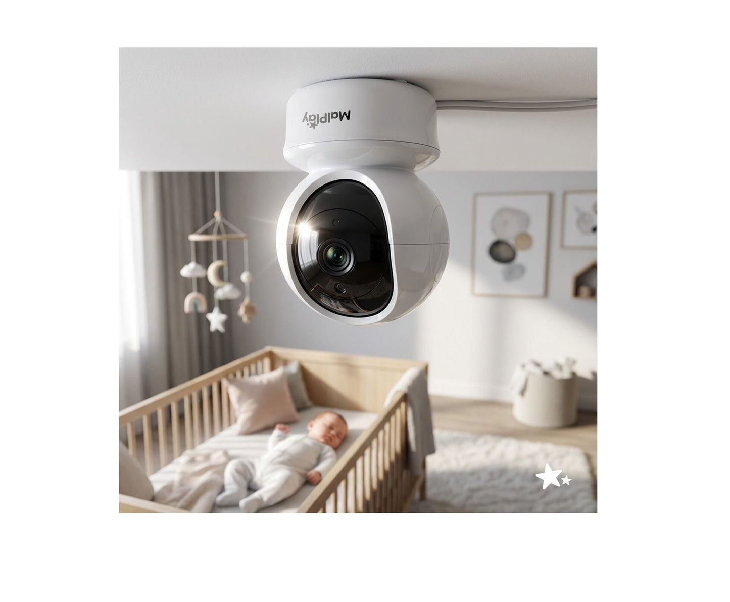 Camera de supraveghere pentru bebelusi NannyEyeComplex HD, 5", MalPlay 113864