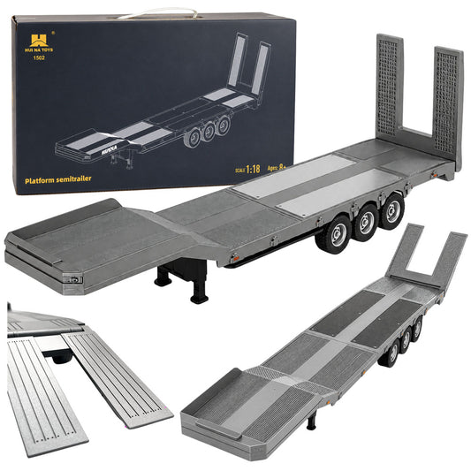 Remorca cu platforma joasa pentru Scania, gri, Lean 31581