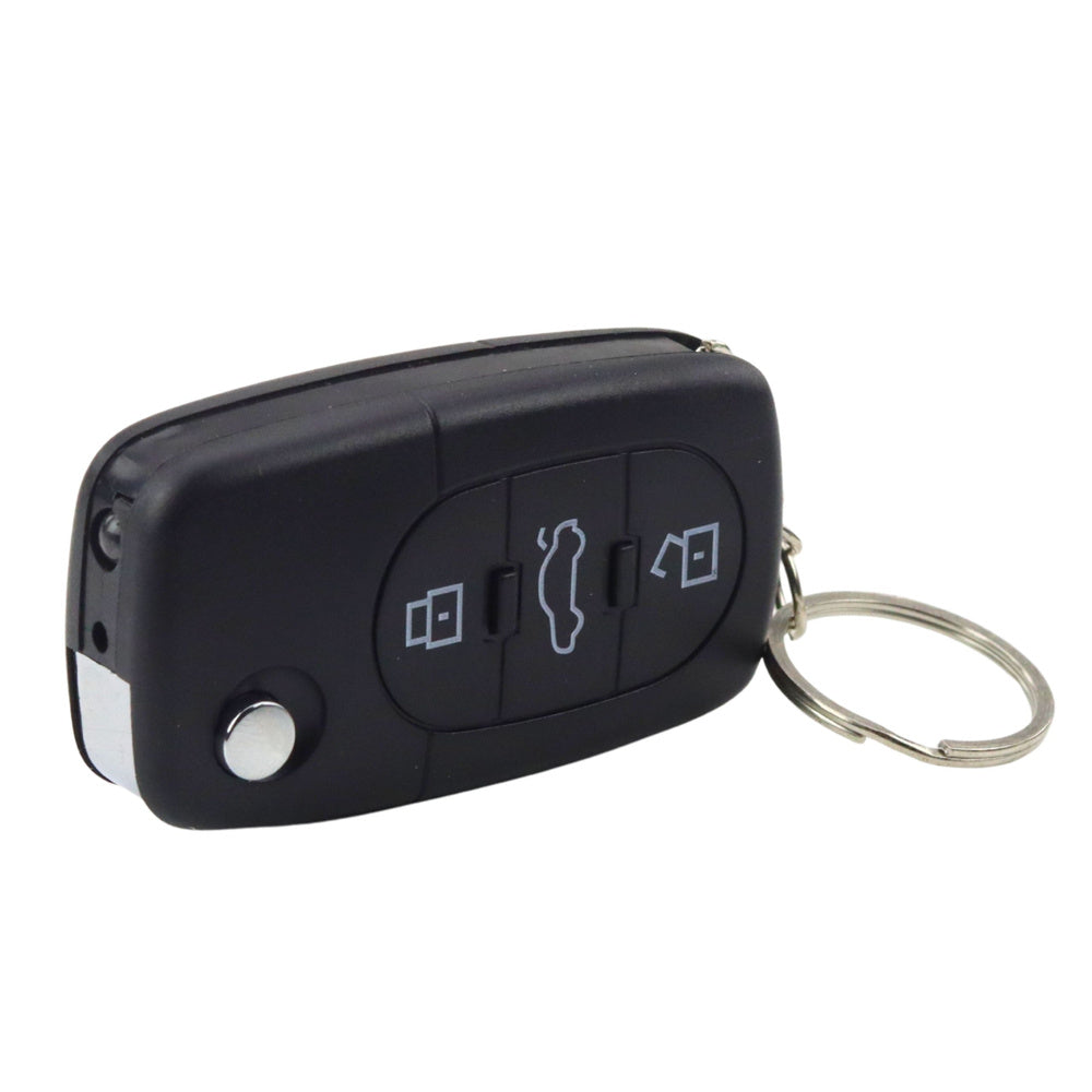 Breloc 2 in 1 cu LED, functie de electrosoc, negru, 6 x 3.5 x 1.5 cm, Lean 27213