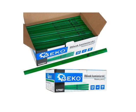 Set creioane pentru zidarie 4H, 240 mm, 100 bucati, Geko G29007