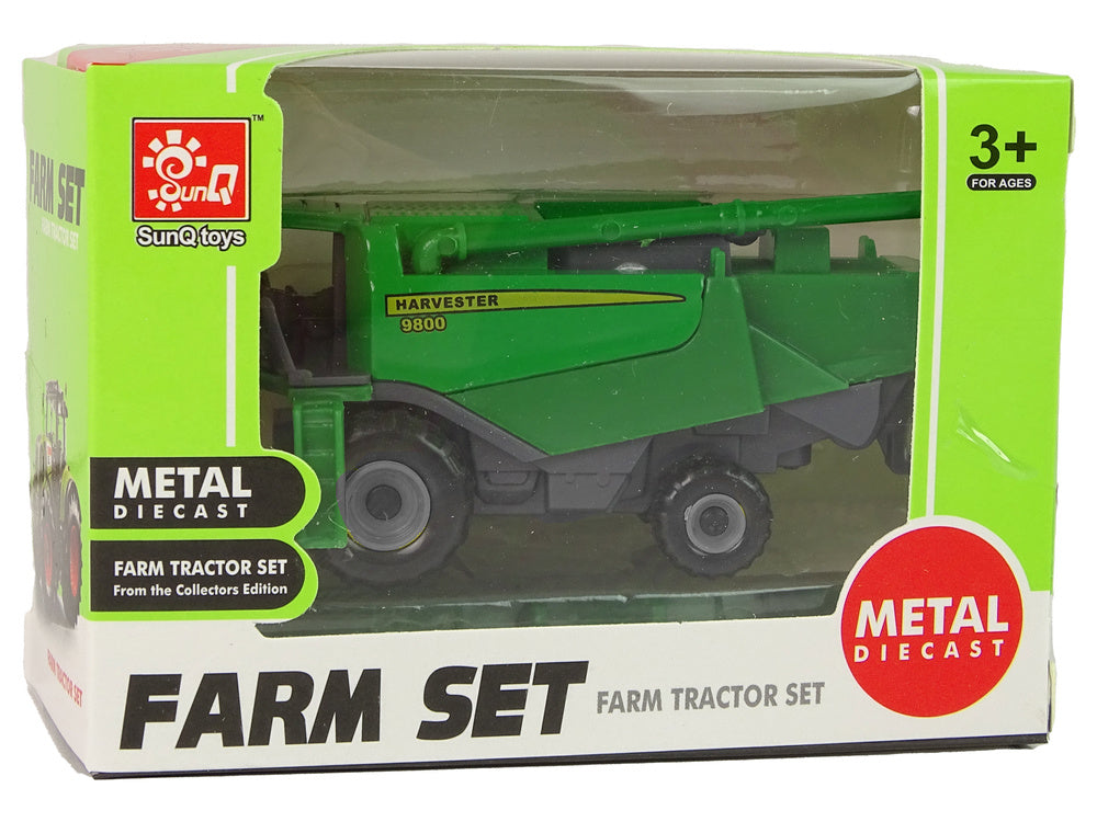 Vehicul agricol pentru recoltare, 8 x 4.5 x 4 cm, verde Lean 14819