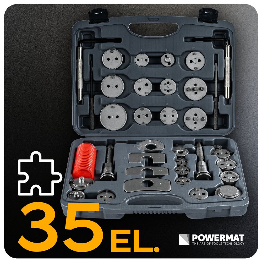 Kit presare pistoane etrieri frana  PM-ZWT-35T, 35 bucati, Powermat PM1532