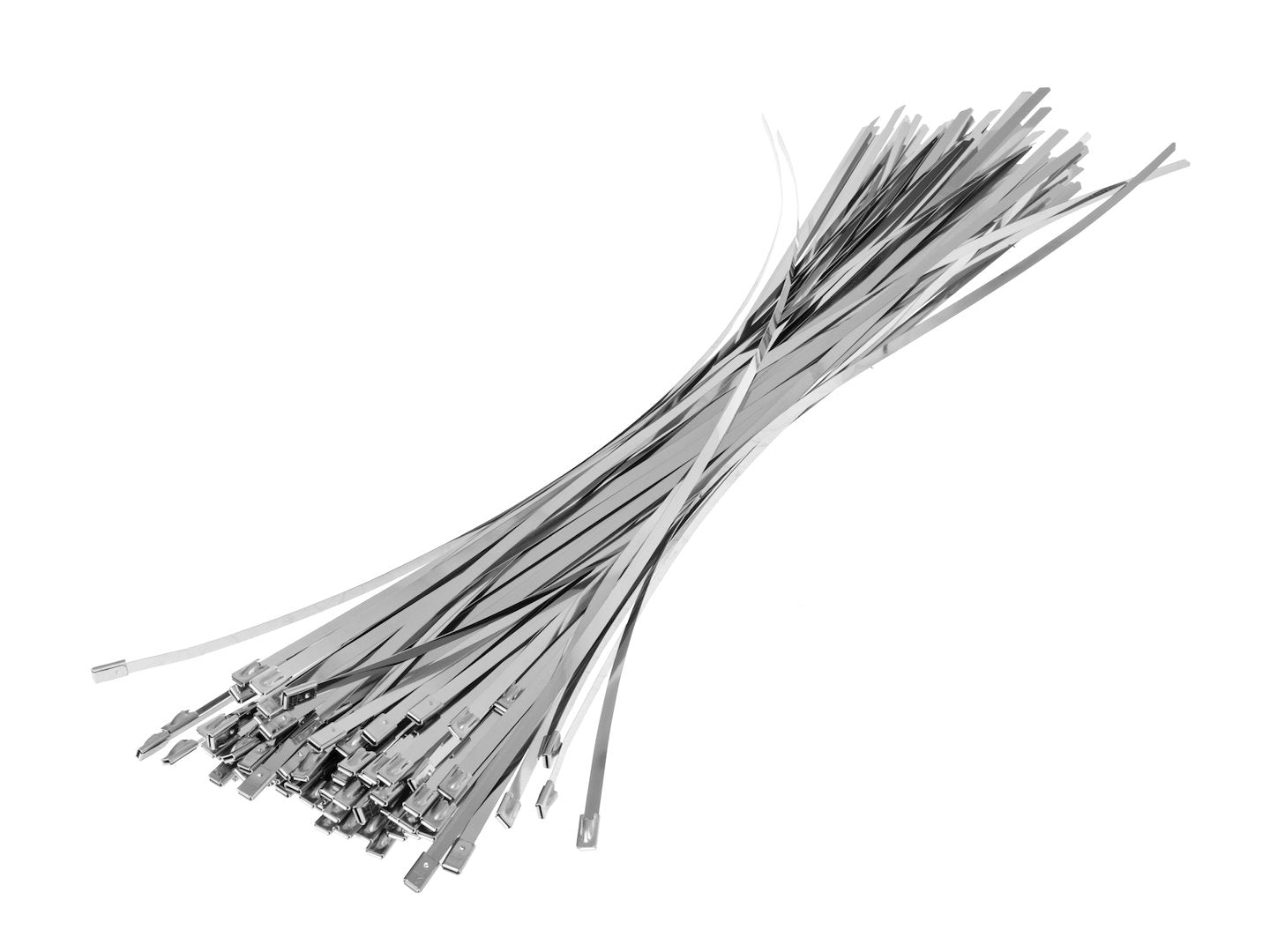 Set cleme din inox, 4,6x400mm, 100 bucati, Geko G17255