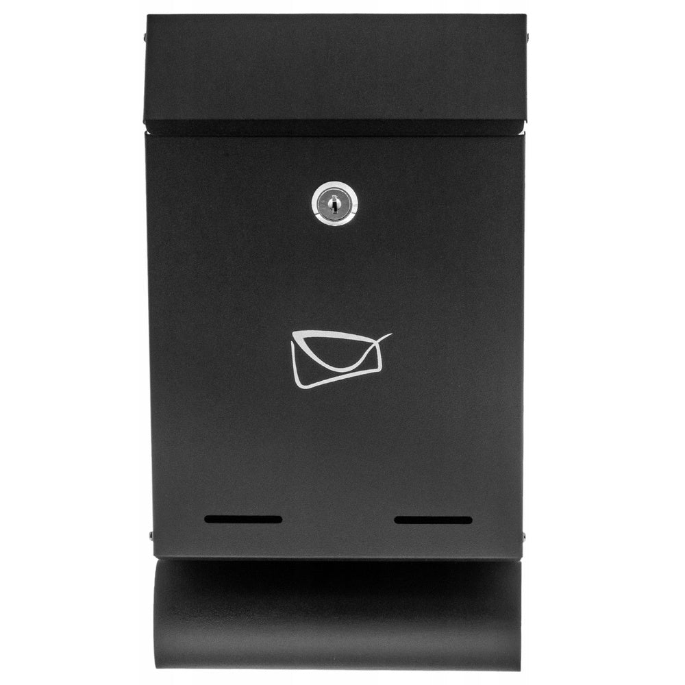 Cutie postala din otel zincat, 32.5x22.5x9.5cm, negru, Lean 26731