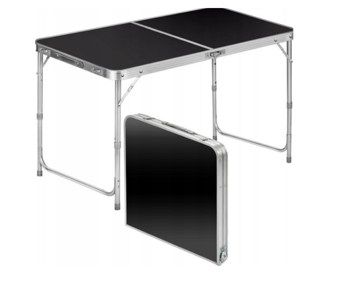 Masa de camping pliabila cu cadru din aluminiu, 120 x 60 cm, Lean 26602