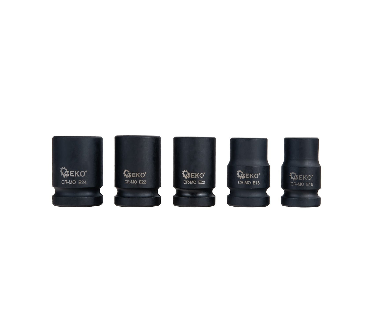 Set chei tubulare de impact Torx, 1/2" E6-E24 Cr-Mo, 11 bucati, Geko G10519