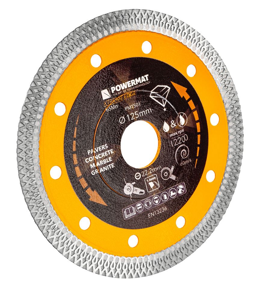 Disc diamantat pentru beton PM-TDCS-1257T, 125 mm, Powermat PM1501