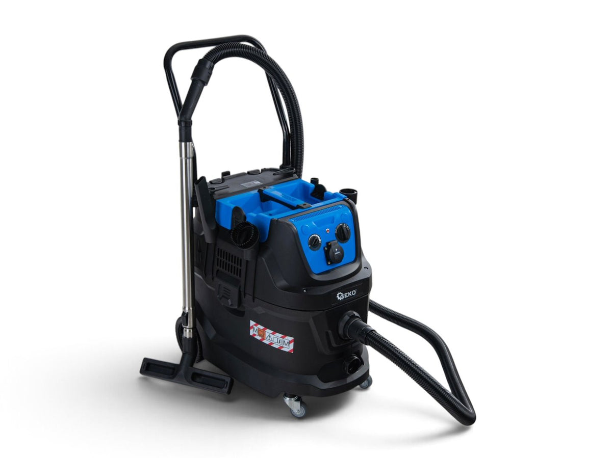 Aspirator industrial pentru gips, 1600 W,  curatare automata a filtrului, rezervor 40 l, Geko G81083