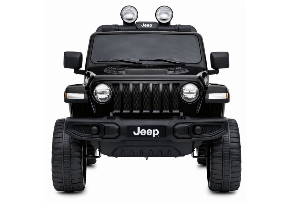 Masinuta electrica pentru copii Jeep Wrangler Rubicon, 124 x 71 x 74 cm, negru, Lean 5953
