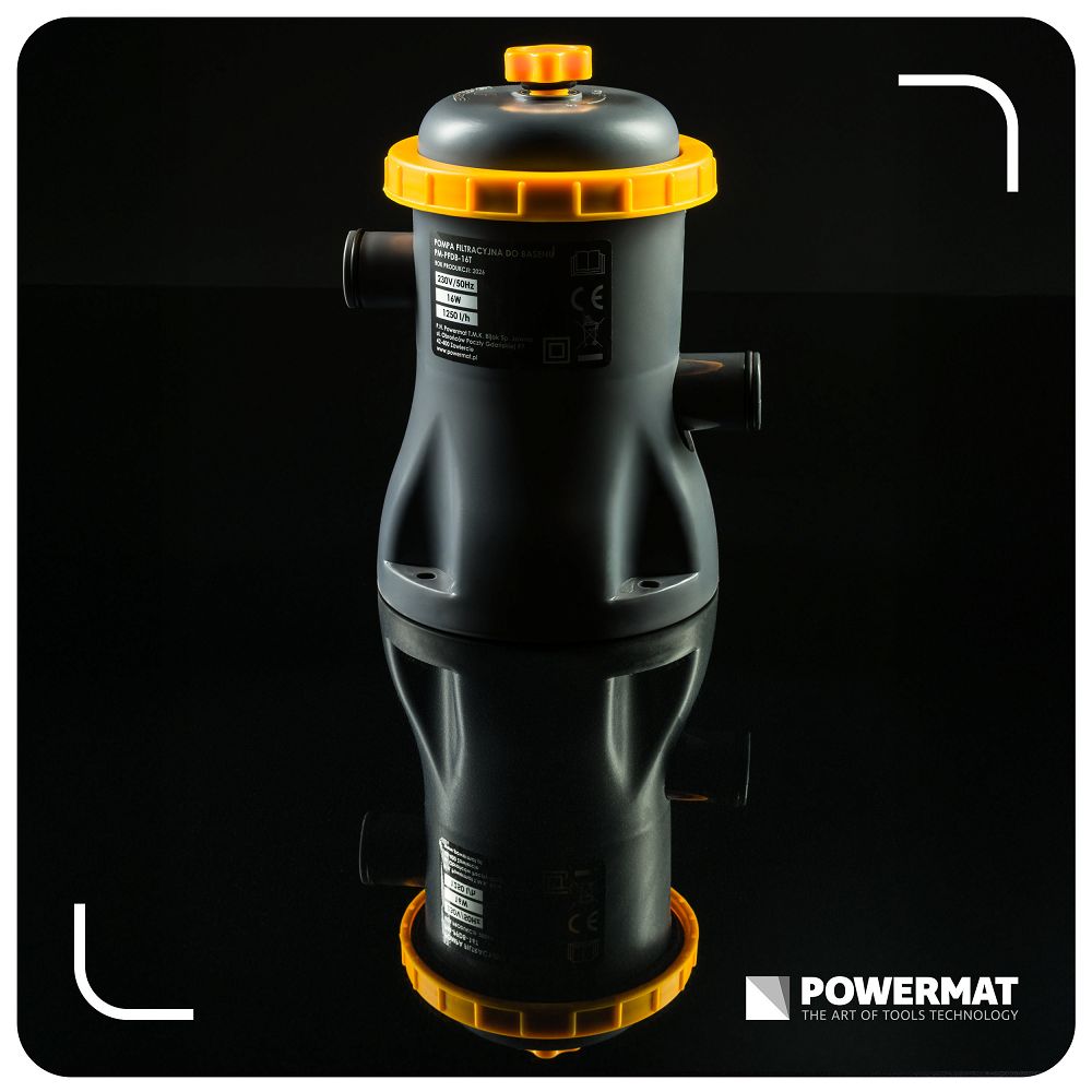 Pompa filtrare apa piscina PM-PFDB-16T, 16 W, Powermat PM1512