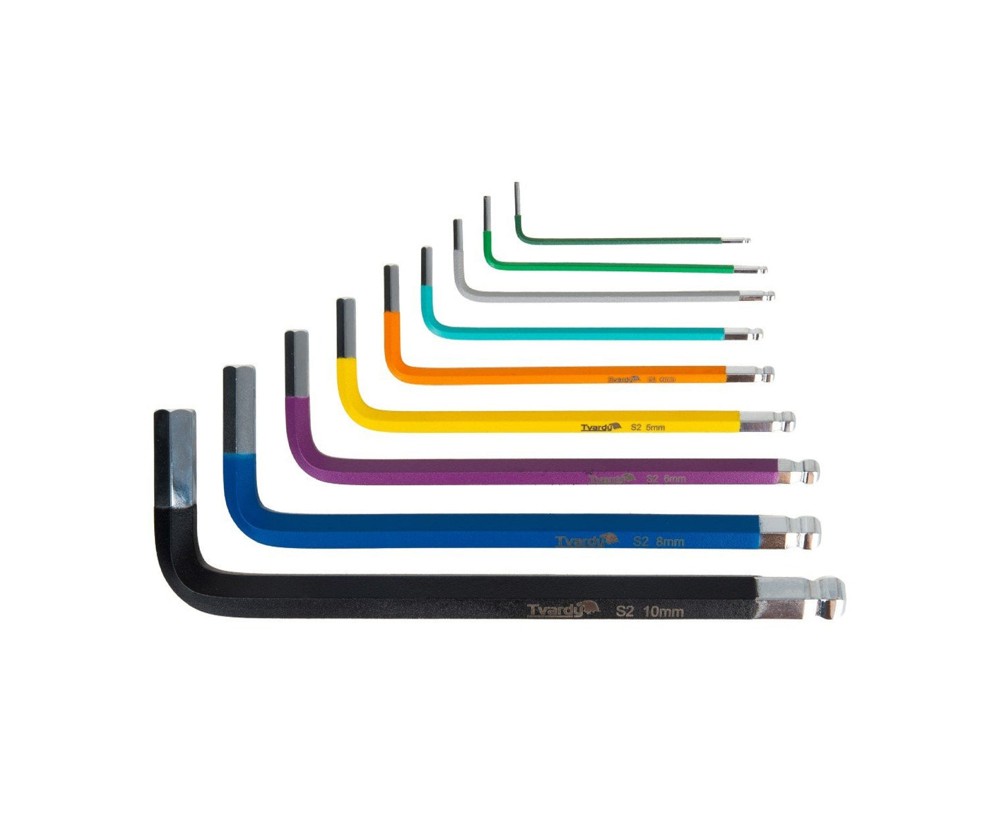 Set chei imbus colorate, 1,5-10 mm, 9 bucati, Tvardy T00121