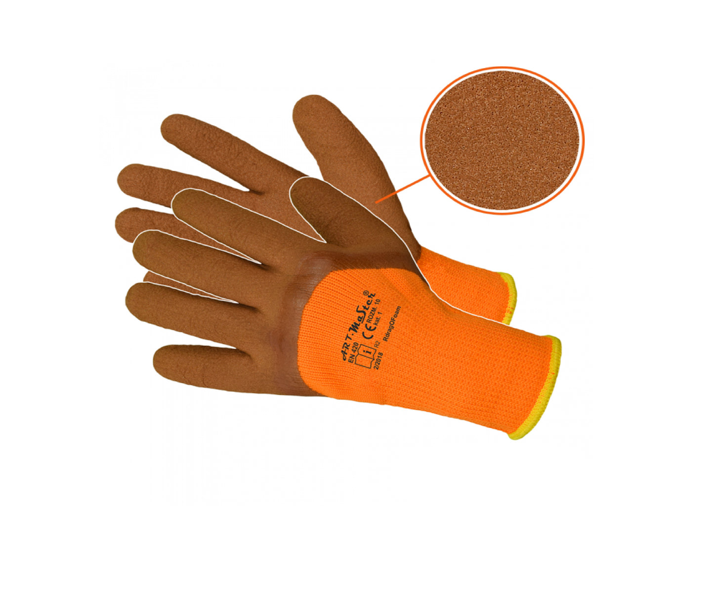 Manusi de protectie acoperite cu latex RDRAG O FOAM cat.1, marimea 10, Artmas ART902054