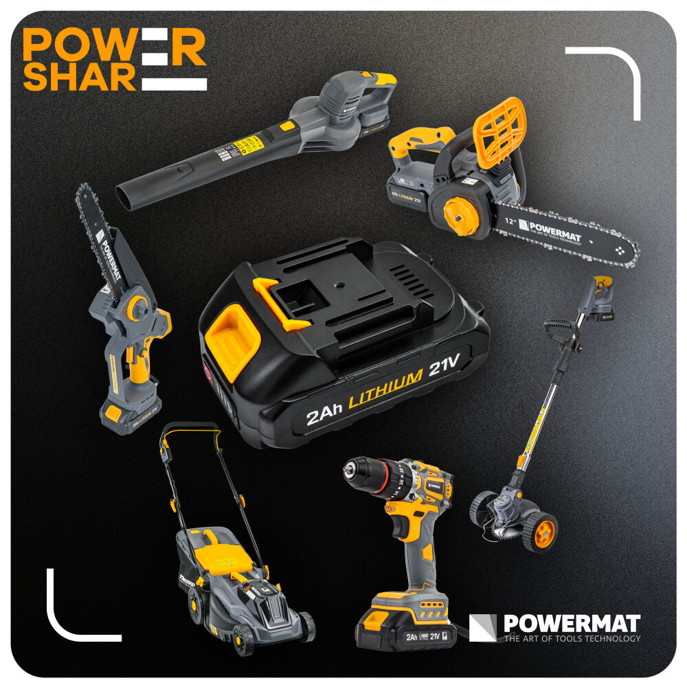Acumulator pentru scule, 2 Ah, 21 V, Powermat PM-BT-BL-21V-2AH