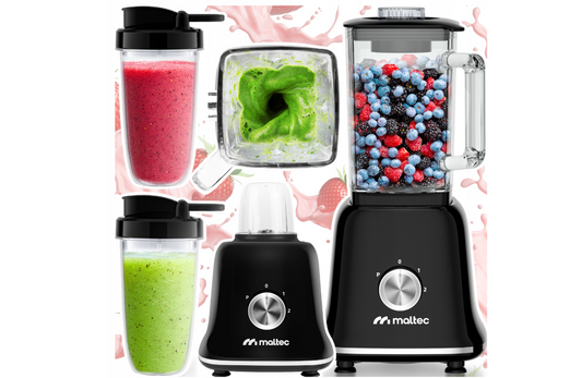 Blender Smoothie 1600 ml cu 2 recipiente 600 ml, 1800 W, MalTec 112516