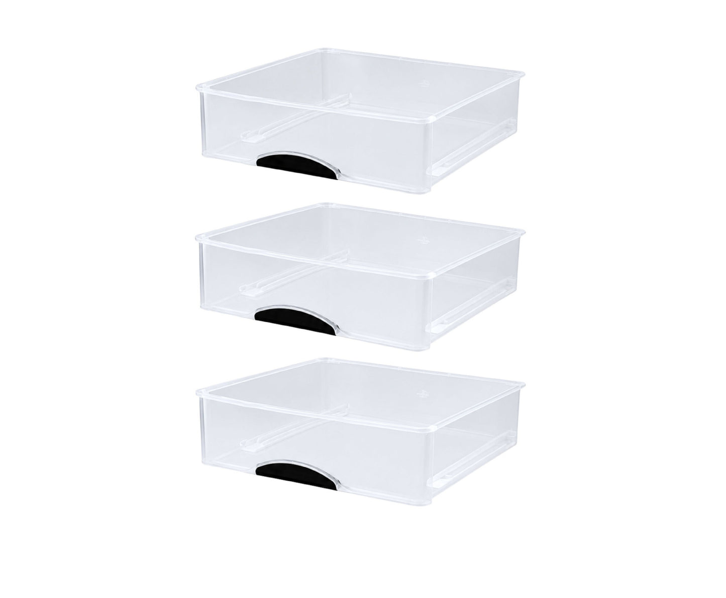 Organizator multifunctional cu 3 sertare, alb, Lean 30858