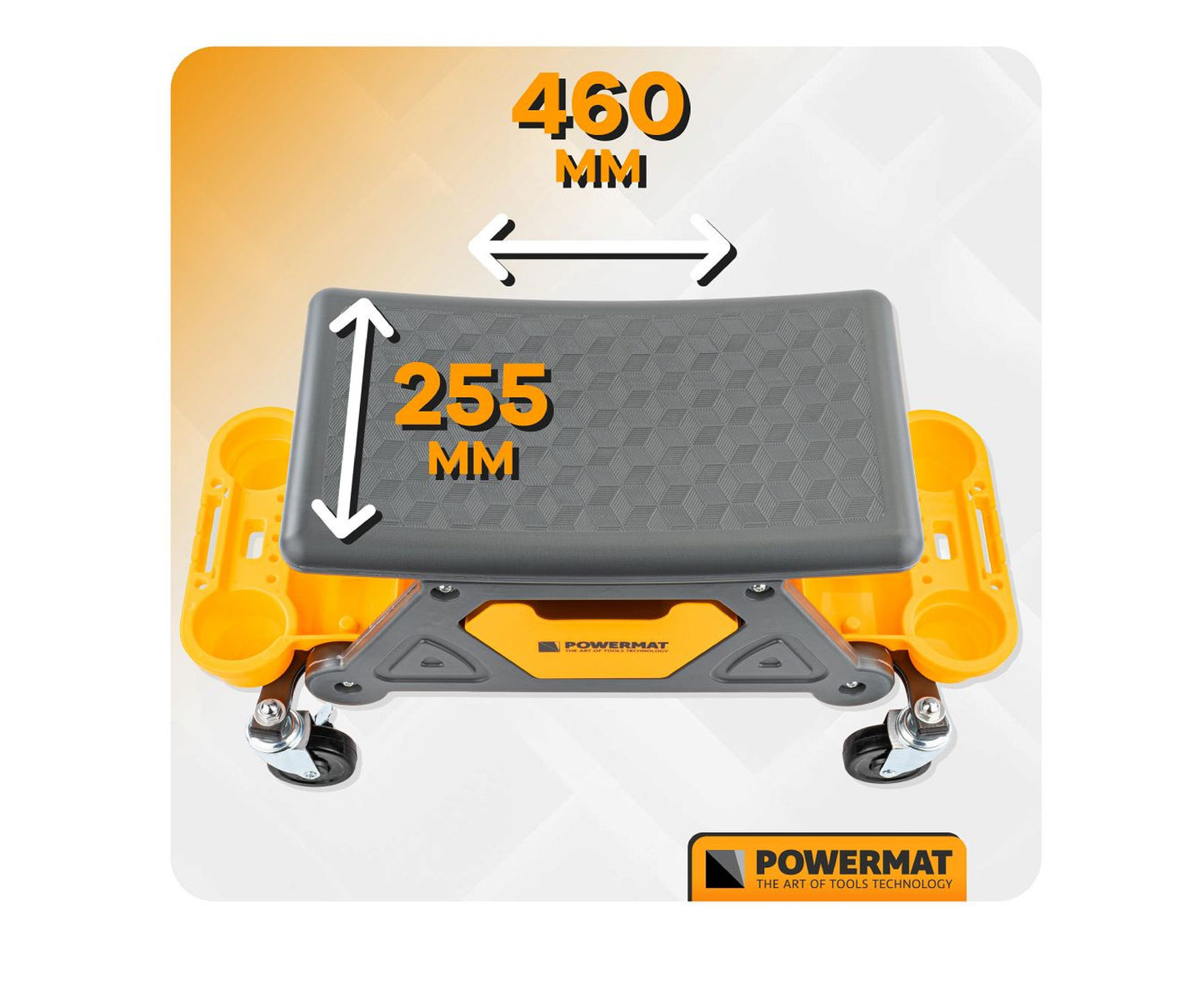 Scaun pentru atelier PM-SWA-200T, 46 × 25,5 cm, Powermat PM1454