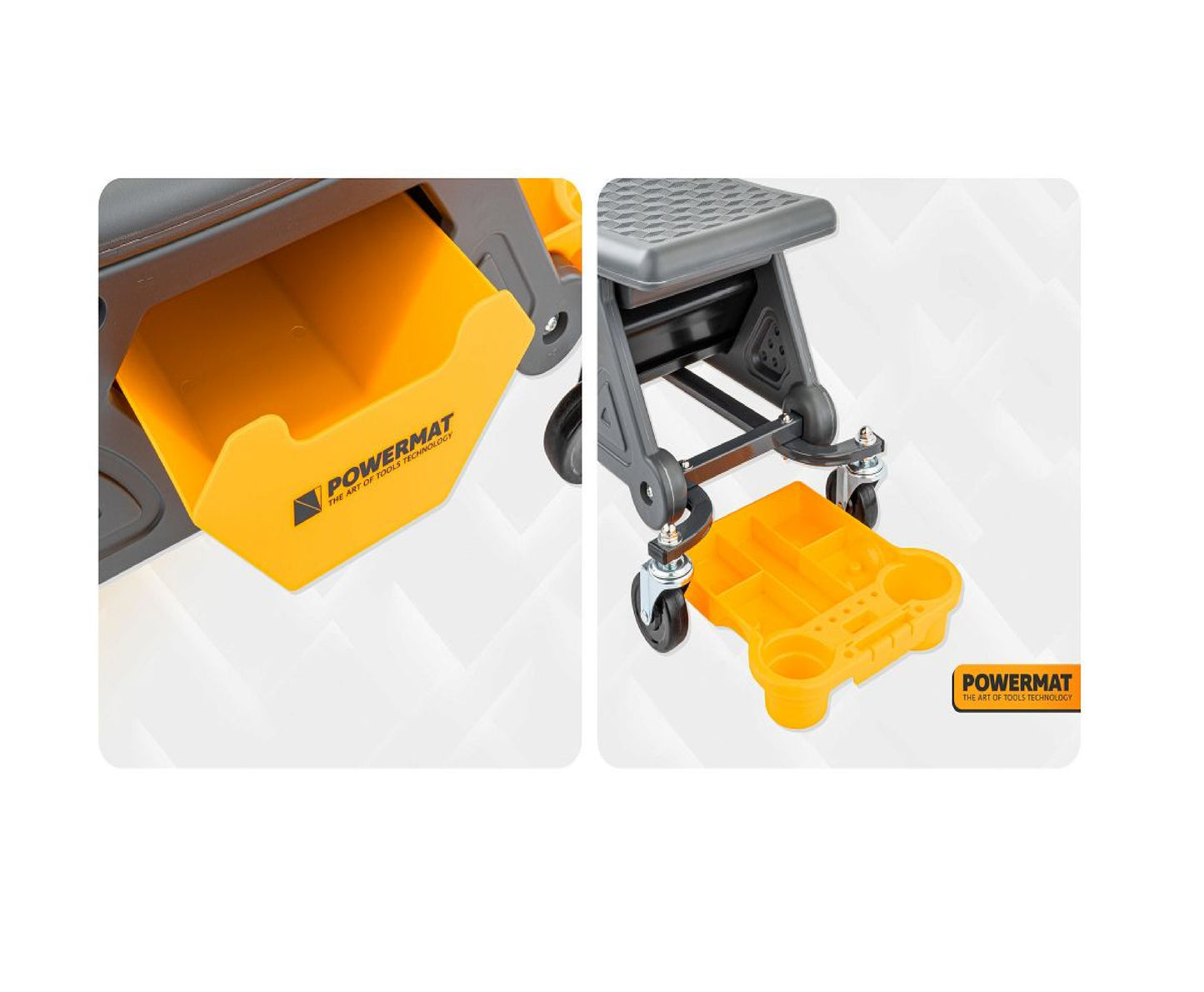 Scaun pentru atelier PM-SWA-200T, 46 × 25,5 cm, Powermat PM1454