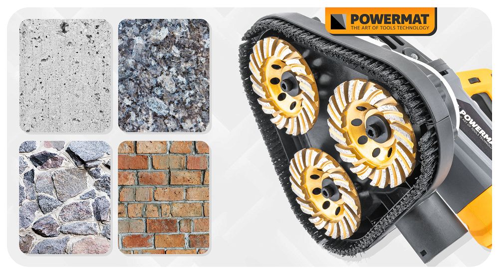 Disc diamantat pentru slefuit PM-DTG-1051T, 105 mm, Powermat PM1584