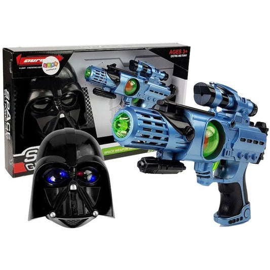 Set masca si pistol cu laser pentru copii, Lean 7095
