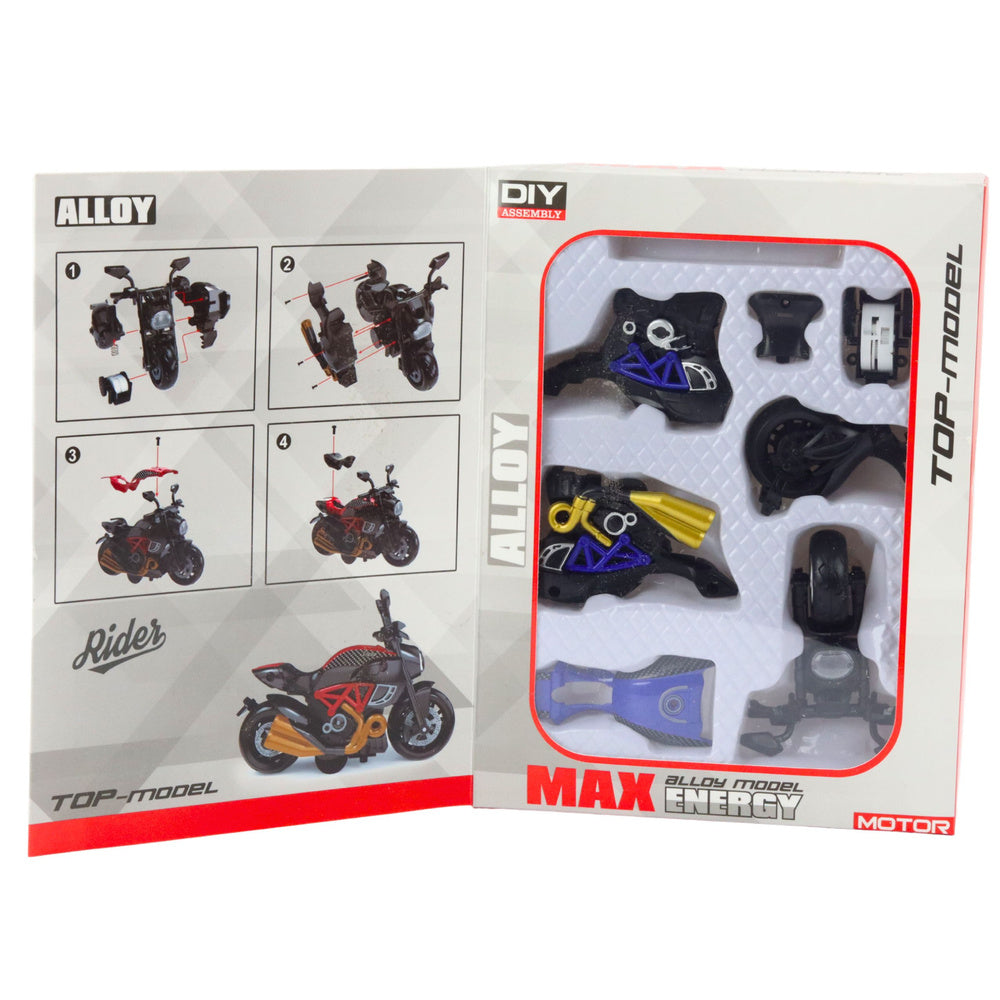 Motocicleta de jucarie 1:14, set de asamblare, 24.5 x 18.5 x 5 cm, Lean 23166