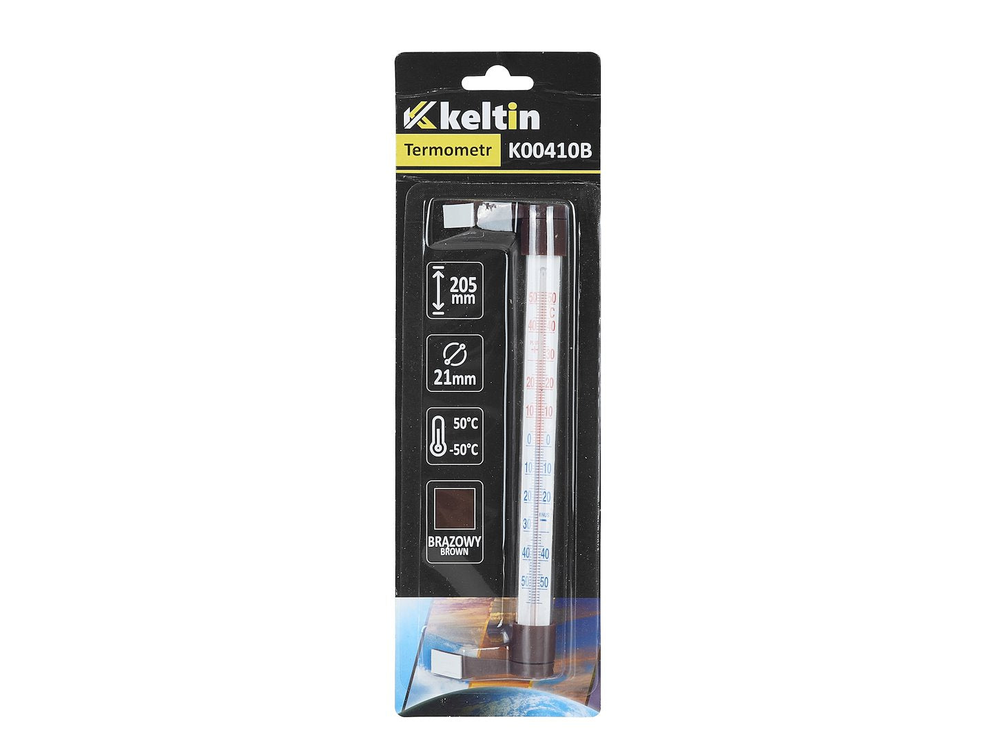 Termometru de exterior pentru fereastra, 205 x 17 mm, Keltin K00410B