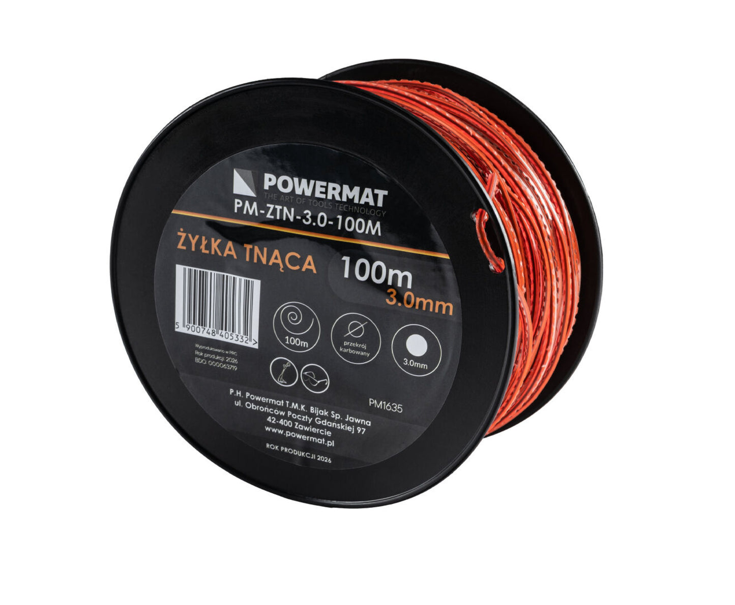Fir patrat pentru motocoasa PM-ZTN-3.0-100M, 100 m, Powermat PM1635